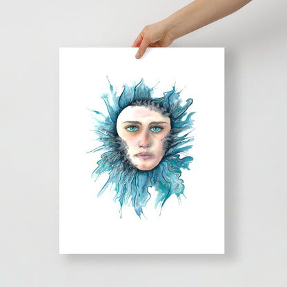 Drowning by Paula Di Marco shown as a 16x20 surreal wall art print, part of her emotionally healing Divine Feminine collection.
